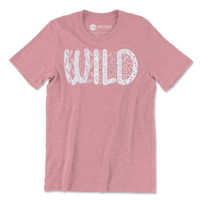 Wild Flora T-shirt Heather Orchid - Seek More Wilderness