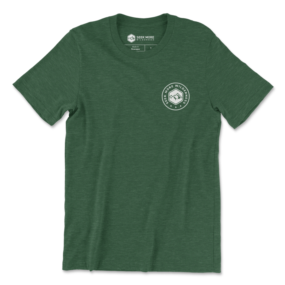 Trail T-shirt Heather Forest | Seek More Wilderness