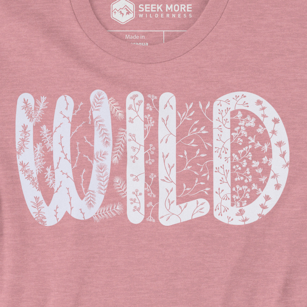 Wild Flora T-shirt Closeup